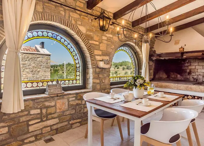 Luxurious With Stunning View In Buje Villa Merisce